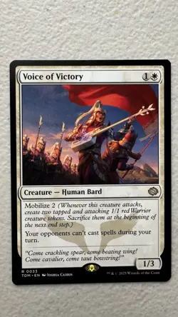 Voice of Victory Tarkir: Dragonstorm Regular 33 NM - Image 1