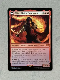 Clive, Ifrit's Dominant #133 (Foil) Mythic MTG Magic Final Fantasy FIN - NM / M - Image 3