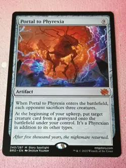 Portal To Pyrexia Mtg Brothers War Booster Fresh - Image 1