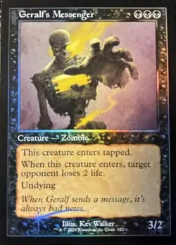 1 x Geralf's Messenger (842) - Foil - Retro Frame - Secret Lair - NM-Mint - MTG - Image 1