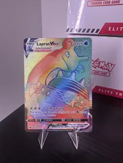 Pokemon Sword And Shield Secrete Rainbow Rare Lapras Vmax 203/202 - Image 1
