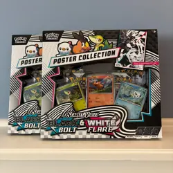 TWO x Pokemon Black Bolt/White Flare Unova SV10.5 Poster Collection (SET OF TWO) - Image 1