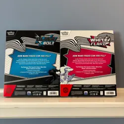 Pokemon Black Bolt and White Flare Binder Collection Bundle Set of 2 - Image 2