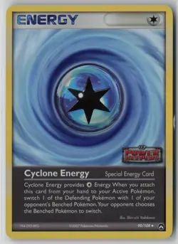 Cyclone Energy 90/108 Pokemon TCG Power Keepers Reverse Holo STAMP (Mod Play) MP - Image 1