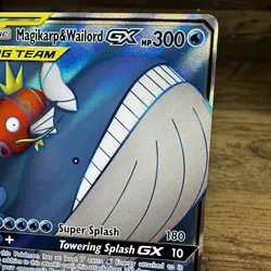 2019 Pokemon Sun and Moon Team Up Magikarp & Wailord GX 160/181 - Image 4