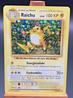 2016 Pokemon XY Evolution Raichu Holo Deutsch German 36/108 NM - Image 2