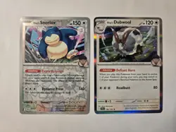 Hop's Snorlax 117/159 Reverse Holo Rare + Hop's Dubwool Holo Journey Together - Image 1