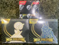 🔥 Pokemon TCG Mega Evolution 🔥 2 Regular ETBs & 1 Enhanced Booster Box Sealed - Image 1
