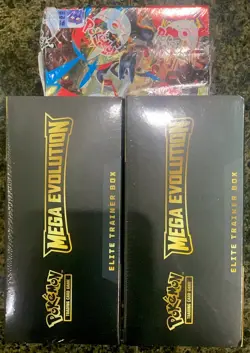 🔥 Pokemon TCG Mega Evolution 🔥 2 Regular ETBs & 1 Enhanced Booster Box Sealed - Image 3