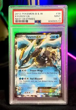 Kyurem EX 38/99 2012 Pokemon B & W Next Destinies Holo Graded PSA 9 Mint - Image 1