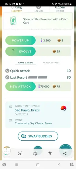 Pokemon Go Shiny Eevee ( XXS ) - Image 2