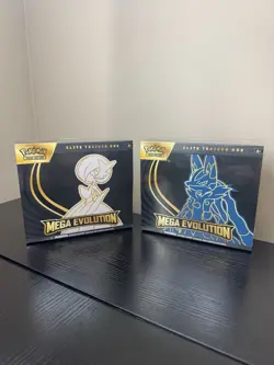 Pokemon Mega Evolution Elite Trainer Box ETB Set of 2 New Sealed - Image 1
