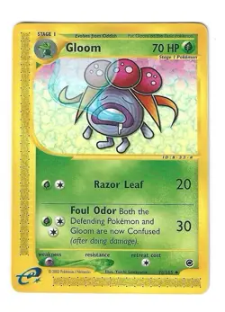 Gloom - Expedition 78/165 - 2002 WOTC - Pokemon TCG - E Reader - NM - Image 1
