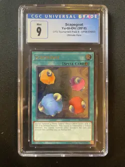 Scapegoat Yu-Gi-Oh! OTS Tournament Pack 8 OP08-EN003 Ultimate Rare CGC 9 - Image 3