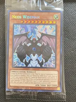 YuGiOh! - Neos Wiseman BLC1-EN007 Secret Rare Limited Edition New Sealed - Image 1