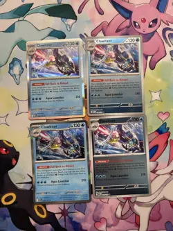 4x Clawitzer 038/132 Holo Mega Evolution Pokemon NM Card Playset MEG EN X4 - Image 2