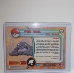 Muk #89 - Pokemon Topps Card - Blue Logo Vintage 2000 - Image 3