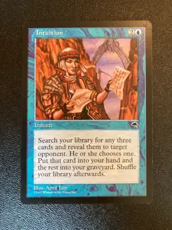 Intuition Tempest Magic the Gathering Card MTG - Image 1