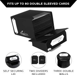MTG Trading Card Bundle - 5 Deck Boxes (80+) with 500 Mixed Sleeves - Image 2