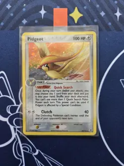 MP Pokemon Pidgeot TCG Holo Rare Card FireRed/LeafGreen, 10/112 - Image 1