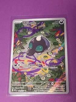 SHROODLE 149/132 ILLUSTRATION RARE POKEMON MEGA EVOLUTION🔥GREAT LOOKING CARD🔥 - Image 1