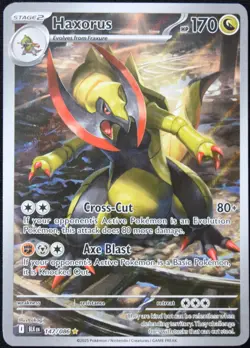 Pokemon TCG Haxorus 147/086 2025 Black Bolt Illustration Rare Card - NM - Image 1