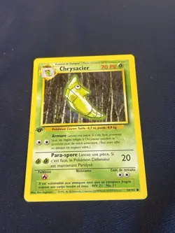 1st Edition FRENCH Metapod 54/102 Base Set - Common Pokemon Card played - Image 5