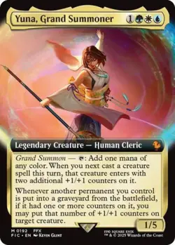 MTG English Yuna, Grand Summoner (Extended Art) NM Foil Commander: FINAL FANTASY - Image 1