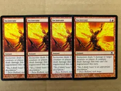 MTG 4x Incinerate # 213 Core Set 10th Edition Pauper Magic the Gathering x4 NM - Image 1