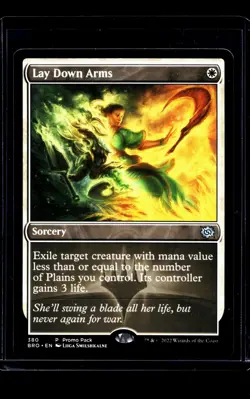 2022 MTG Magic The Gathering BRO The Brothers War Promo Pack #380 Lay Down Arms - Image 1