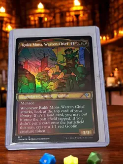🔥Rulik Mons, Warren Chief TEXTURED FOIL, Dominaria United, MTG - Image 1