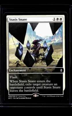 2015 MTG Magic The Gathering Game Day Store Championship Promo #50 Stasis Snare - Image 1