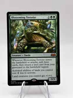 Blossoming Tortoise 0163 Wilds of Eldraine WOE MTG NM - Image 1