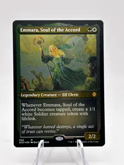 Emmara, Soul of the Accord 002 Foil Etched Starter Commander Decks SCD MTG NM - Image 1