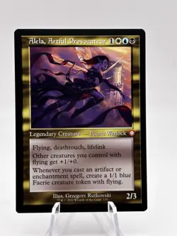 Alela, Artful Provocateur 119 Retro Frame Commander: The Brothers' War MTG NM - Image 1