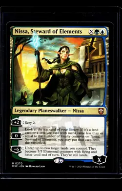 MTG Magic The Gathering Modern Horizons 3 Commander Nissa Steward of Elements - Image 1