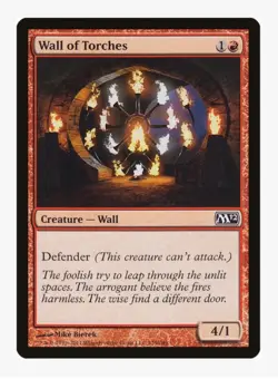 Wall of Torches | MTG | Magic 2012 (M12) | Wall | Defender | LP - Image 1