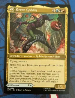 MTG Spider-Man M Norman Osborn / Green Goblin #0039 Mythic Mint Condition - Image 2