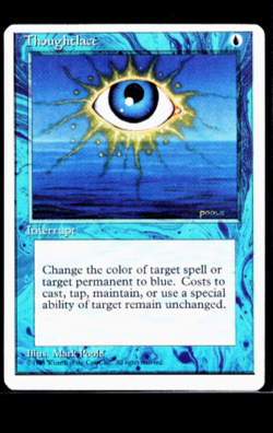 1995 MTG Magic The Gathering 4ED 4th Fourth Edition Vintage Thoughtlace - Image 1