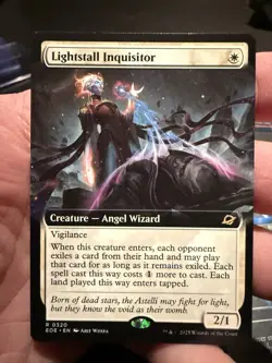 MTG Lightstall Inquisitor 320 Rare Regular Extended Art Edge of Eternities - Image 1
