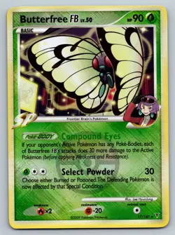 Pokemon Butterfree FB 17/147 Supreme Victors Cross Hatch League Promo Holo NM - Image 1