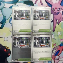 4x Playset in Hand! Pokemon TCG - Mega Evolution (MEG EN) Risky Ruins - #127/132 - Image 1