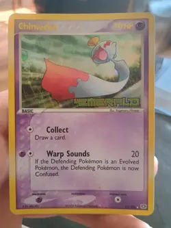 Pokemon Cards Ex Emerald Luvdisk 53/106 & Chimecho 12/106 Reverse Holo Stamped - Image 2