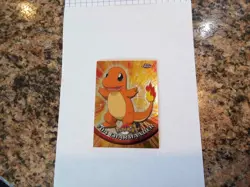CHARMANDER #04 2000 TOPPS CHROME SERIES 1 HOLO FOIL POKEMON TV ANIMATION CARDS - Image 1