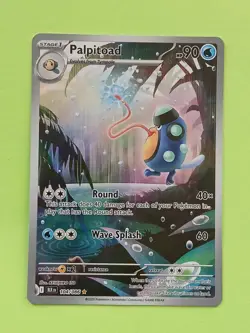 Pokemon Black Bolt Seismitoad 105/086 Tympole & Palpitoad Illustration Rare Set - Image 4