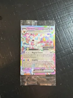 Sylveon Ex Stamped SEALED Pokemon Prismatic Evolutions Promo Surprise Box - Image 1