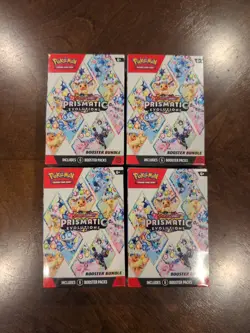 Pokemon TCG Prismatic Evolutions Booster Bundles x4 - New And Sealed - Image 1