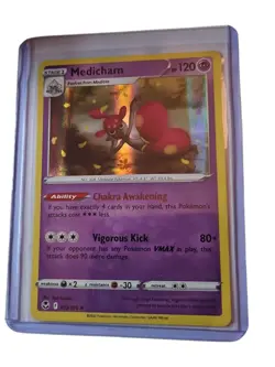 🔥Medicham Holo Rare - 073/195 - Silver Tempest Pokemon 2022 NM - Image 1