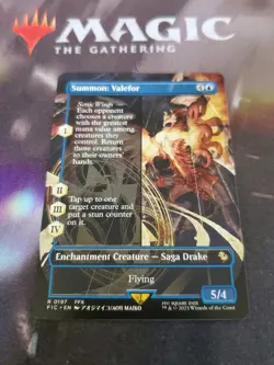 Mtg. Summon: Valefor. Borderless. Commander: Final Fantasy. Pack Fresh - Image 1
