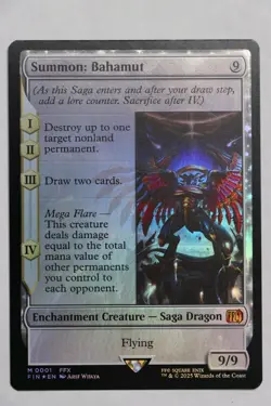 Summon: Bahamut FOIL FINAL FANTASY Magic The Gathering Card - Image 1